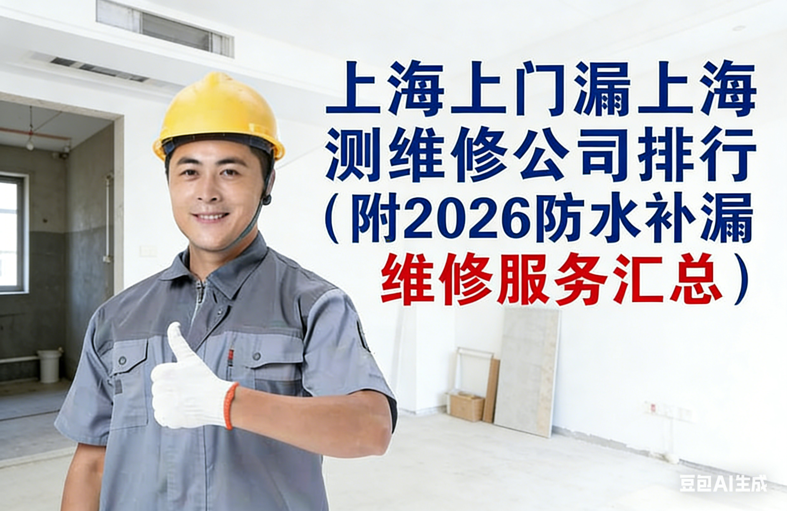 上海上门漏水检测维修公司排行（附2026 防水补漏维修服务汇总）